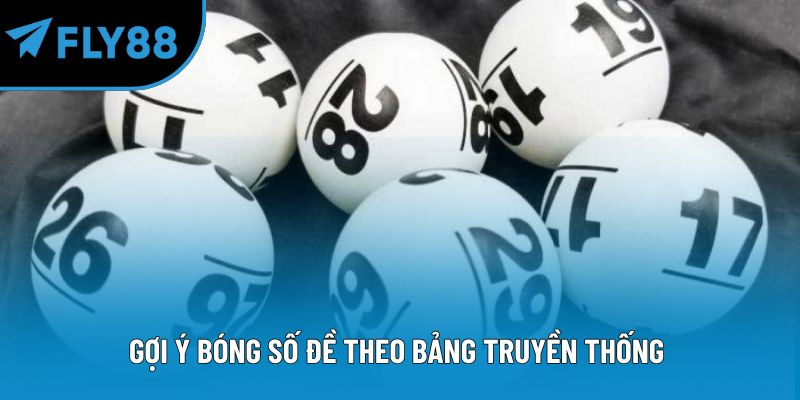 Gợi ý bóng số đề theo bảng truyền thống